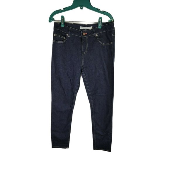 Woolrich Women's 1219 size 6 Petite Stretch Jeans Straight Leg Dark Wash - Picture 1 of 5